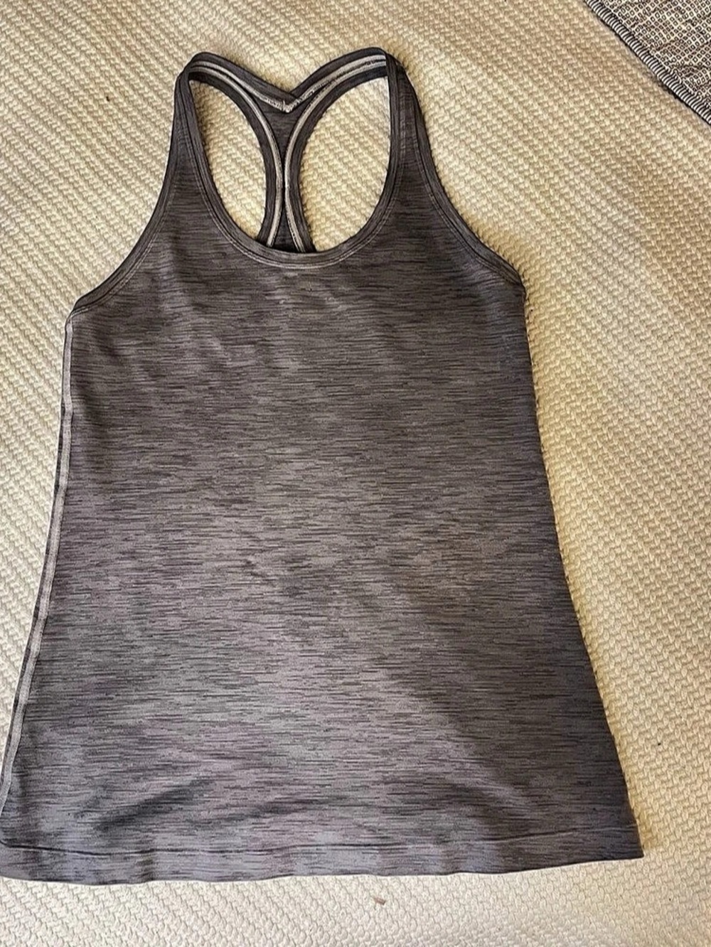 lululemon Cool Racerback Tank Top Gray